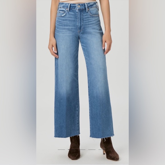 PAIGE Denim - PAIGE Anessa Wide Leg Jeans 27” Inseam